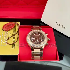 Cartier Quality Luxury Men Women Chain Strap Wristwatch