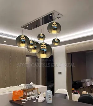7 Glass Drop Chandelier