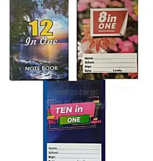 (8in1+10in1+12 in 1)Notebook for All Courses in Higher Institution