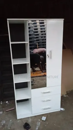Wardrobe With Mirror With Glass.