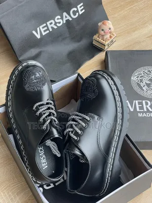 Versace Men's High Sole Lace Up Shoes