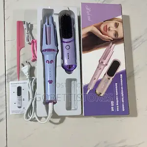 Gift Set- Wireless Straightener Comb and Hair Curler