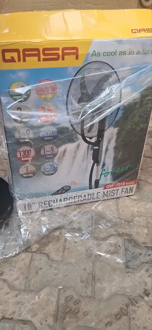 Gasa 18" Mist Rechargeable Fan 1 Year Warranty