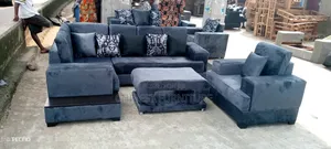 L Shape Sofa Set With Side Board And Center Table