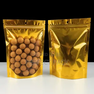 Gold Transparent Pouch