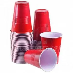Disposable Red Plastic Cups (50pcs)