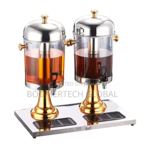 16l Stainless Steel Double Tank Juice Beverage Dispenser
