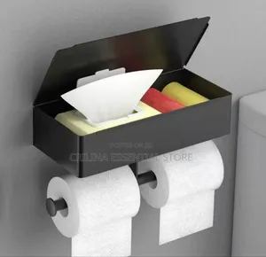 Bathroom Rack With Tissue Holder