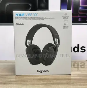 Logitech Zone Vibe 100 Wireless Headset With Noise Cancelling Mic