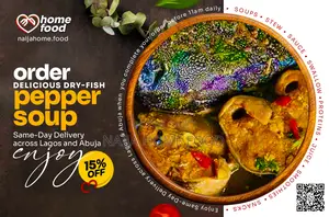 Get 25% Off Dry Fish Perpper Soup at Naija Home Food Same Day Delivery