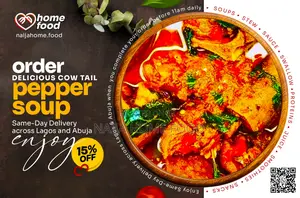Get 25% Off Cow Tail Pepper Soup at Naija Home Food Same Day Delivery