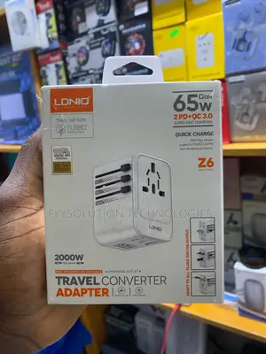 Ldnio Z6 65w Gan Universal Travel Adapter