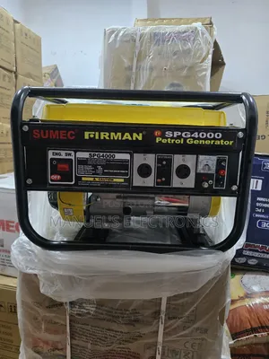 Sumec Firman Petrol Generator Model Spg4000m 4kva 100%Copper Coil