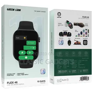 Green Lion Flex 46 Smartwatch - 2.06-Inch Ips Display