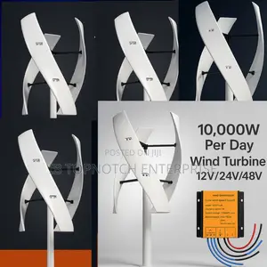 Zero Utility Debt. Get 10,000 Per Day Vertical 48v Power Wind Turbine