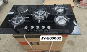 Black 5 Burner Gas Cooker