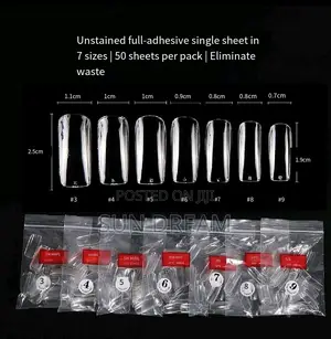 Nail Tips French Manicure Tips Half-attache Nail Extension