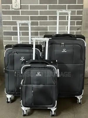 Solid Goodpatner Set 3 Fabric Luggage Traveling Box