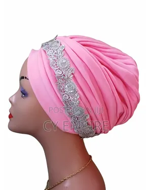 Baby Pink Turban Cap