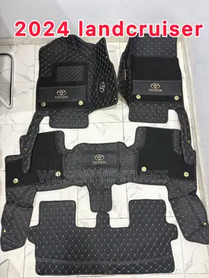 2024 Landcruiser Double Layer Leather With Rug Foot Mat 7 Seater