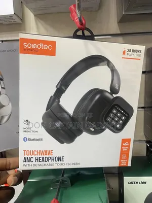 Soundtec Porodo Touchwave Anc Headphone With Detachable Touch Screen