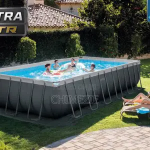 Ultra XTR Frame Rectangular Above Ground Pool Set 24ft X 12ft X 52in
