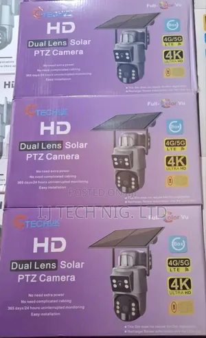 Dual Lens Ubox 4g Solar CCTV