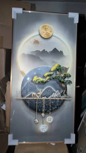 Led Lighting Crystal Decoration Remote Portrait Wall Art 60cmx120cm