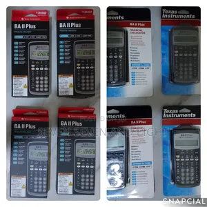Lot of 4 Ti Ba Ii Plus Calculator - Delivery Nationwide