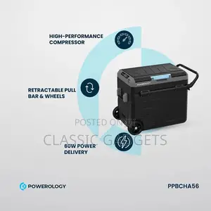 Powerology Dual Compartment Smart Fridge And Freezer 60l