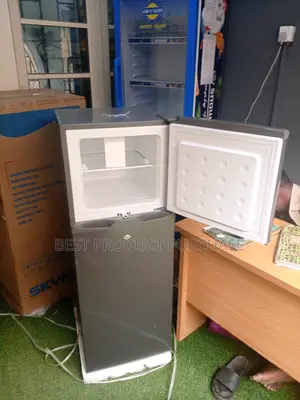 New Skyrun 138l Double Door Refrigerator – Inox Finish