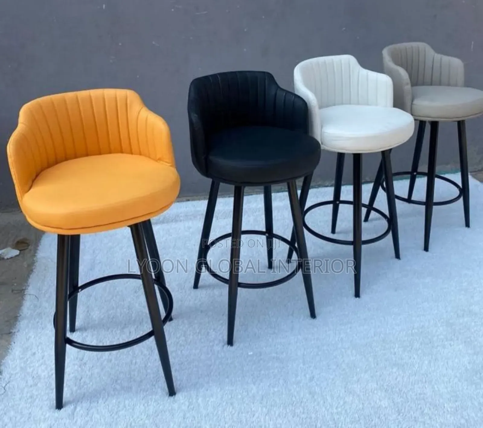 Quality Leather Rotating Barstool