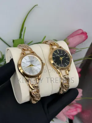 Female Mk Twisted Chain Wristwatch