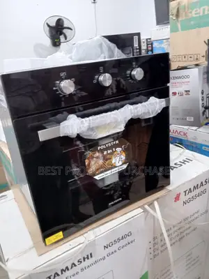 Original Polystar 75l Built-in Oven Pv-Eg271bb – Black Glass