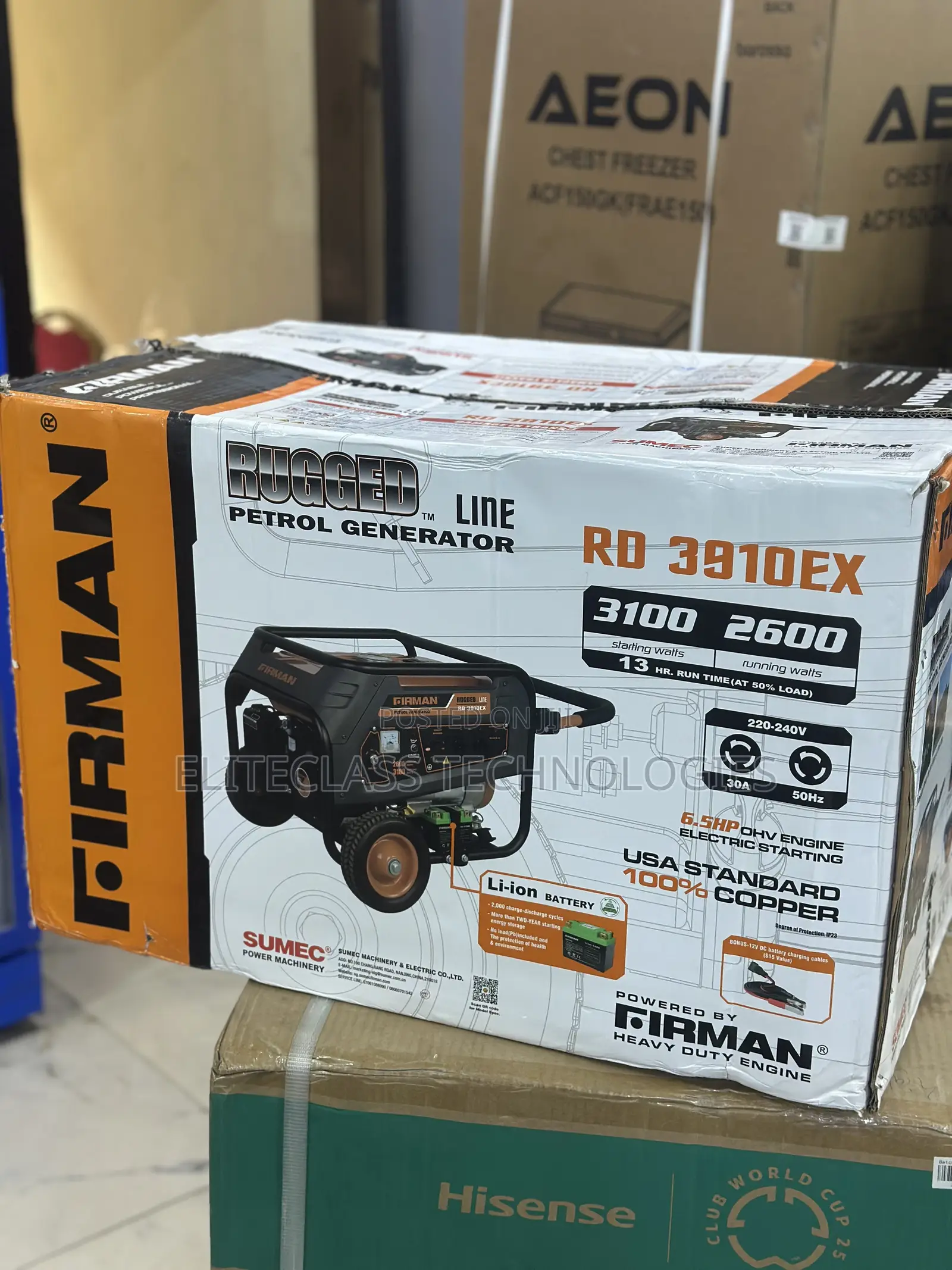 Reliable Firman (Rd3910ex) Backup Power Source