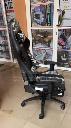 Ergonomic Furgle Camo Gaming Chair With Lumbar Support Recline