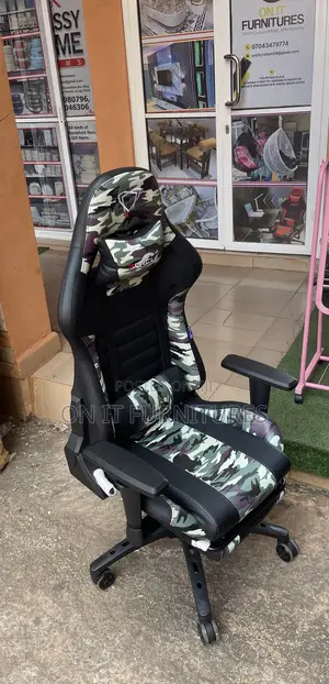Ergonomic Furgle Camo Gaming Chair With Lumbar Support Recline