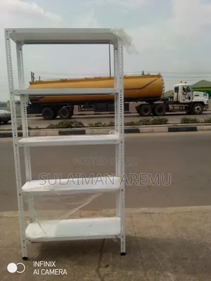Standard Quality Metal Shelves White Colour