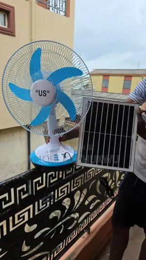 16"Inches Solar Rechargeable Table Fan