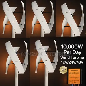 Engineered for Excellence: 10,000w Per Day 48v Vertical Wind Turbine