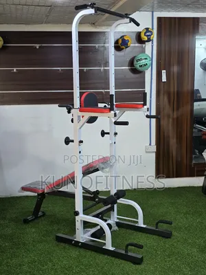 Power Tower + Foldable Bench | Multi-Functional Home Gym Equipment