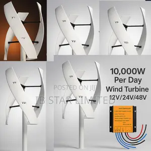 Eliminate Electricity Debt: 10,000w Per Day 48v Vertical Wind Power