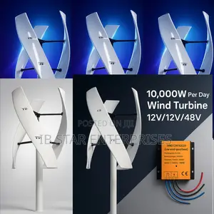 Power Your Building With 10,000w Per Day Vertical 48v Wind Turbine