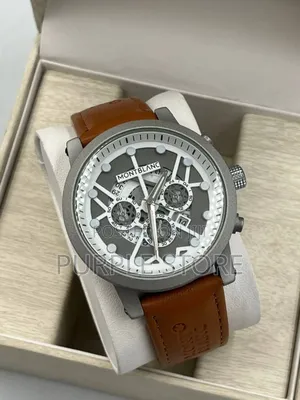 Montblanc Leather Wristwatches Brown Leather
