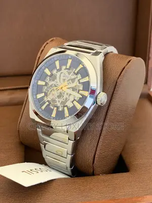 Fossil Titanium Quality Luxury Men Automatic Engine Wristwatch
