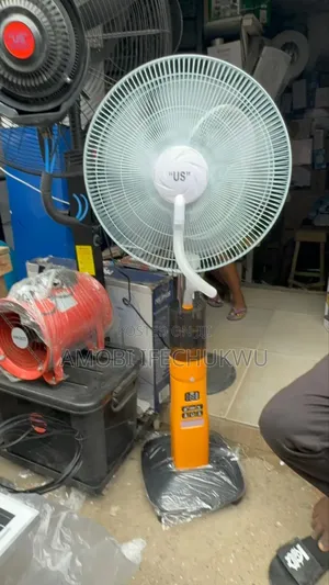 18"Inches Solar Rechargeable Mist Fan(Water Fan)