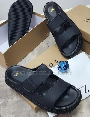 Zara Leather Slippers