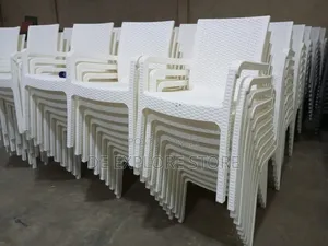 White Outdoor Rattan Plastic Chair