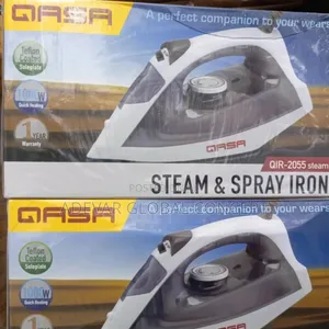 Qasa Steam and Spray Pressing Iron - 1000 Watts
