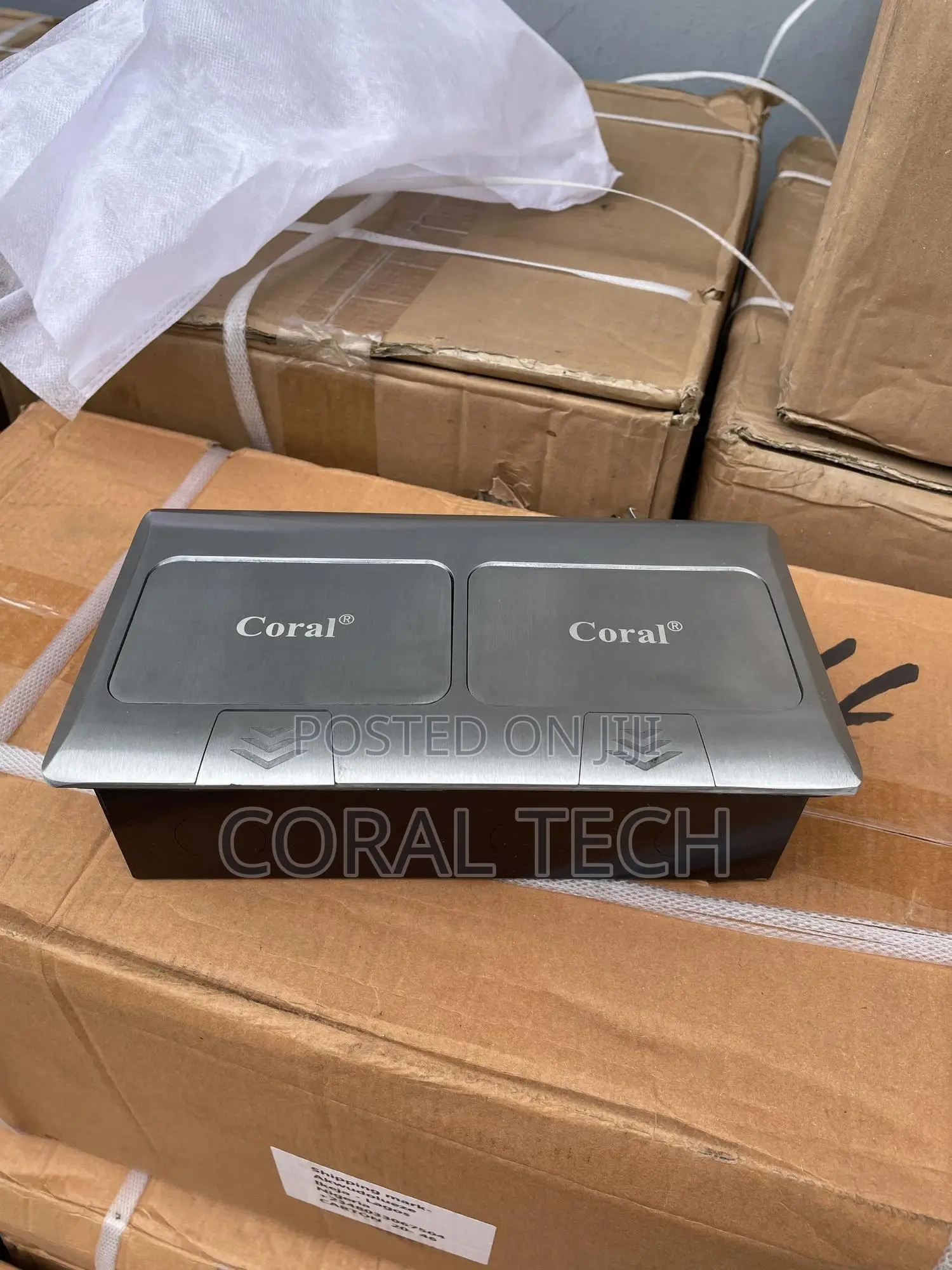 Double Pop Up Floor Socket Silver Universal Power Usb Data Type C